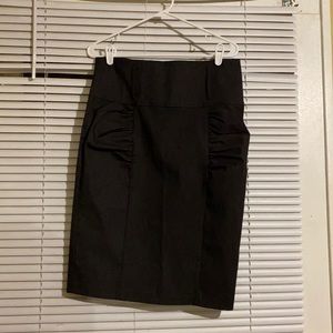 Women’s Navy Blue Pencil Skirt Stretchable